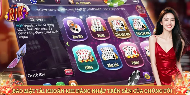 Bảo Mật Tài Khoản Khi Đăng Nhập Trên Sân Của Chúng Tôi