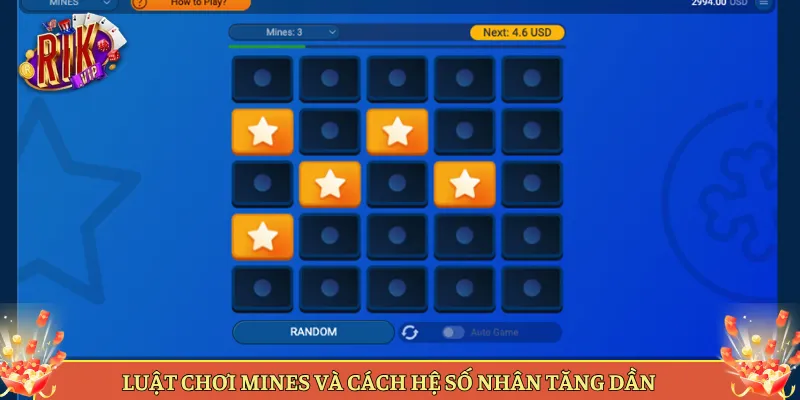 Luật Chơi Mines Và Cách Hệ Số Nhân Tăng Dần