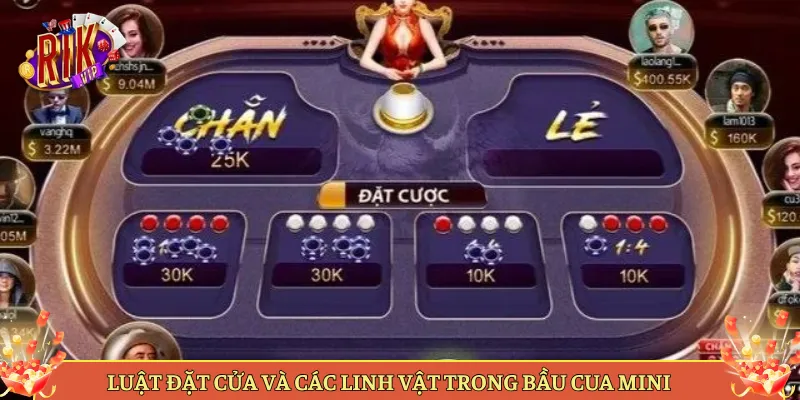 Luật Đặt Cửa Và Các Linh Vật Trong Bầu Cua Mini