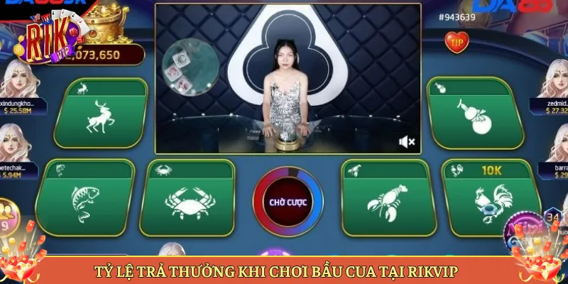 Tỷ Lệ Trả Thưởng Khi Chơi Bầu Cua Tại Rikvip